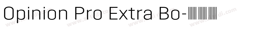 Opinion Pro Extra Bo字体转换